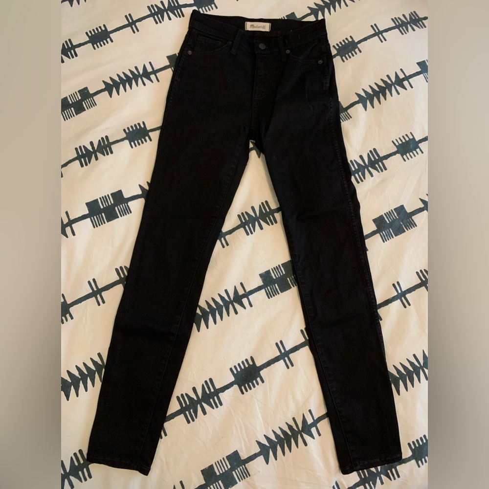 Madewell Black 10” High-Rise Skinny Jeans
